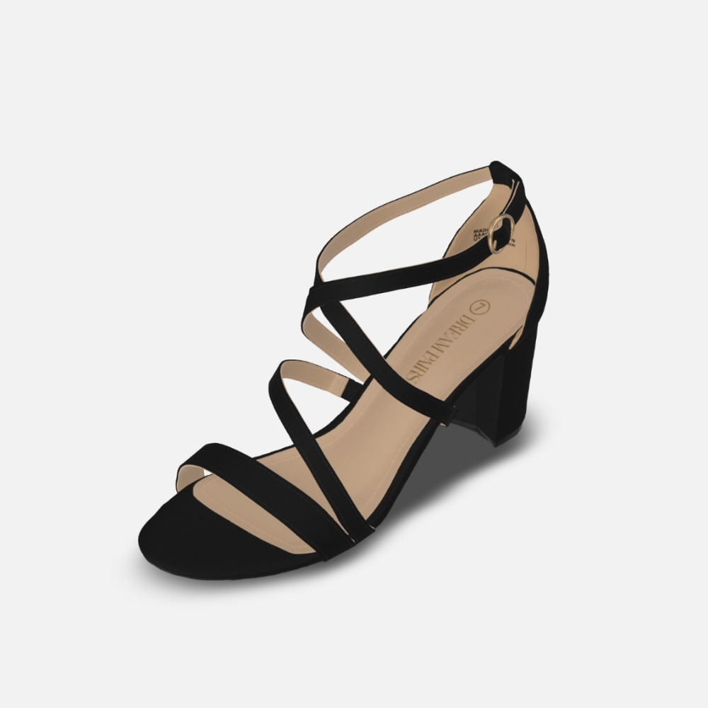 Dream Pairs Black Sandals-sz 7